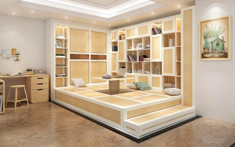 全鋁榻榻米-01（風格：中式；顏色：楓木）