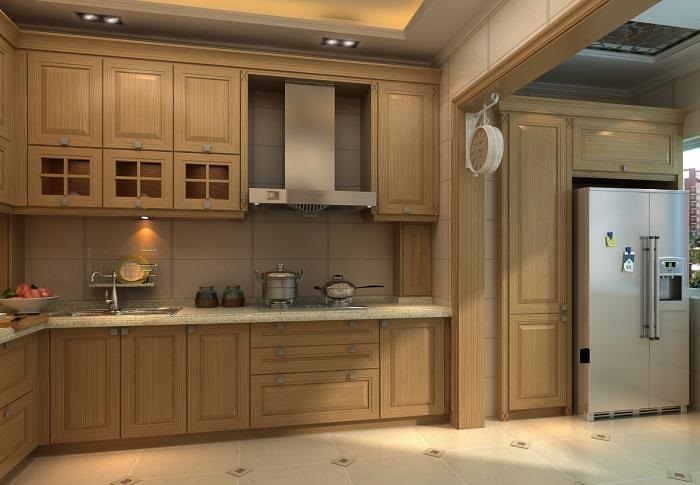 全鋁櫥柜-04（風(fēng)格：簡(jiǎn)歐；顏色：黃橡）