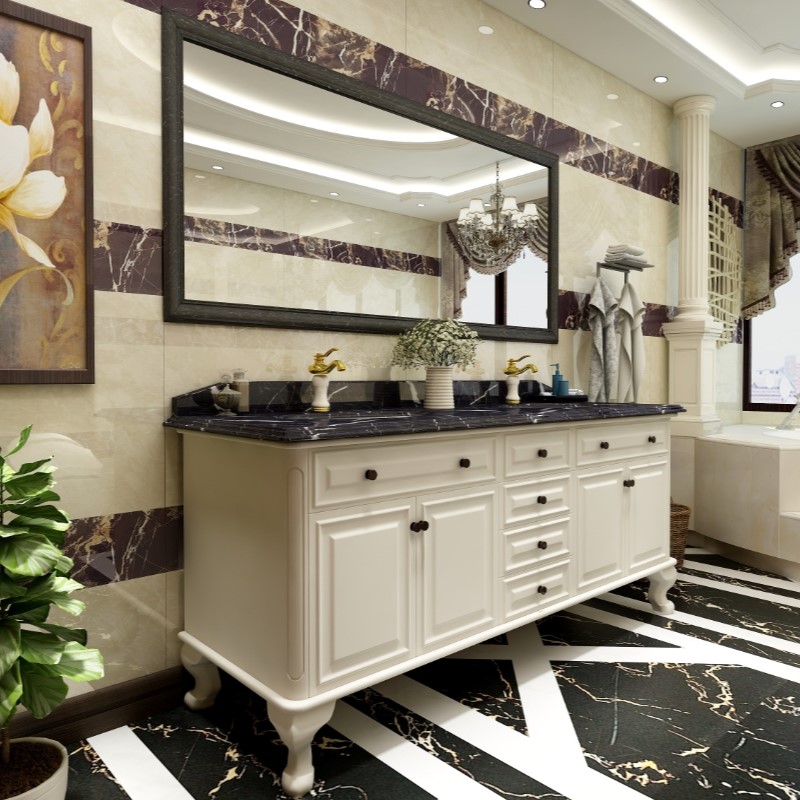 全鋁衛(wèi)浴柜-02（風(fēng)格：簡歐；顏色：白橡）